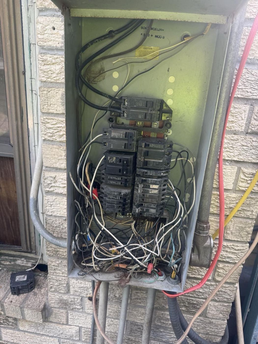 Panel upgrade in Houston: before