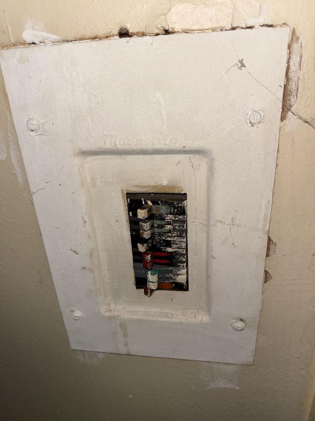 Panel upgrade in Dallas: before