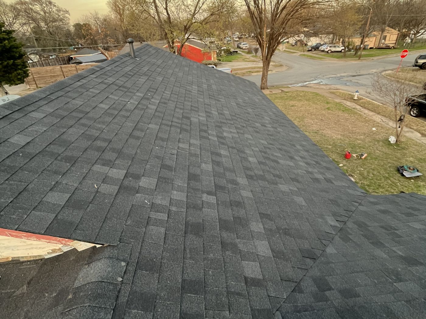 Roof replacement in Dallas: after