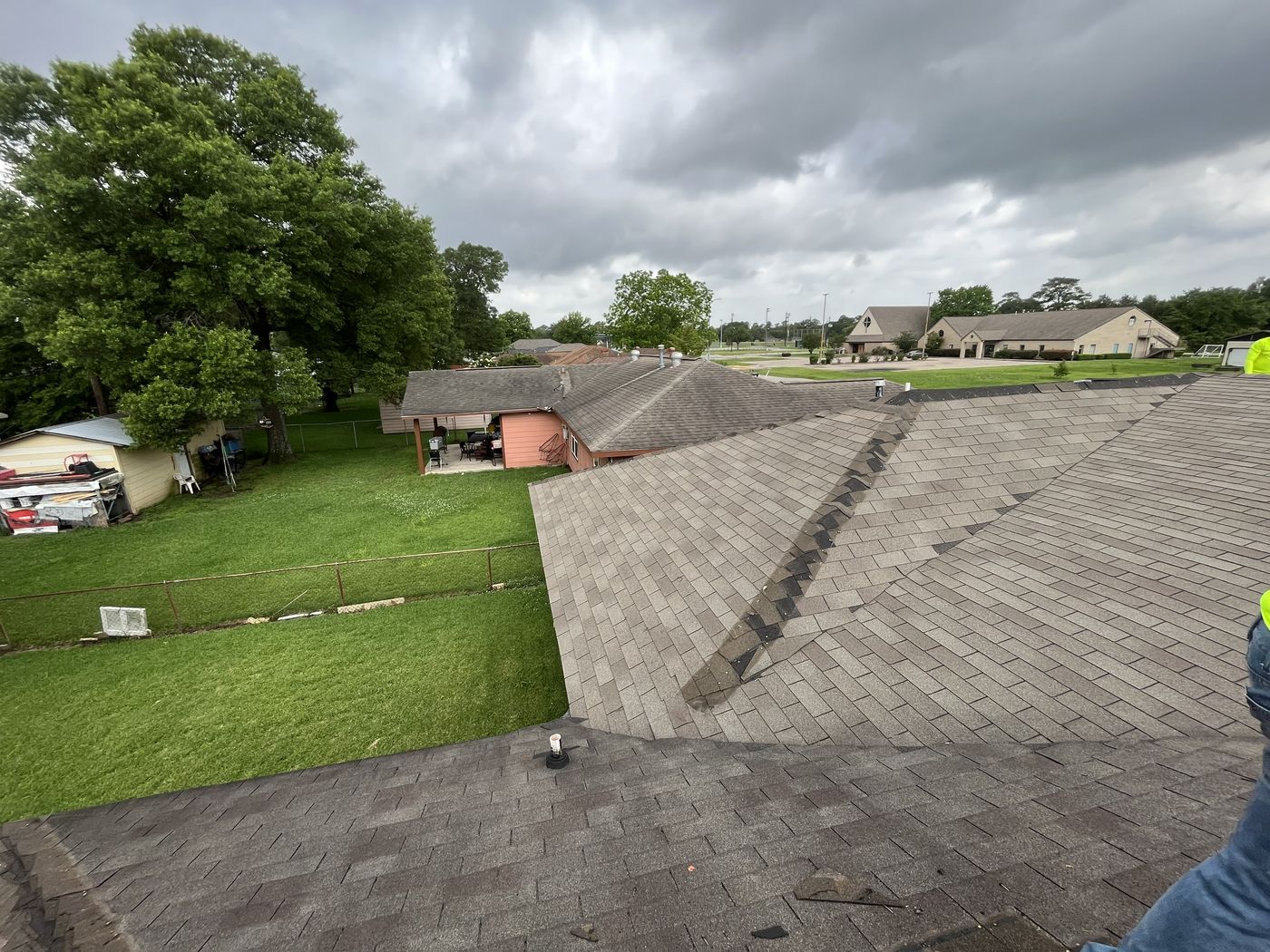 Roof replacement in Houston: before